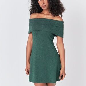 ENDLESS ROSE - Lurex Knit Mini Dress - $110 - Size M